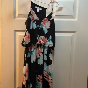 Black Market | White House Spaghetti Strap Floral Dress. Size 2